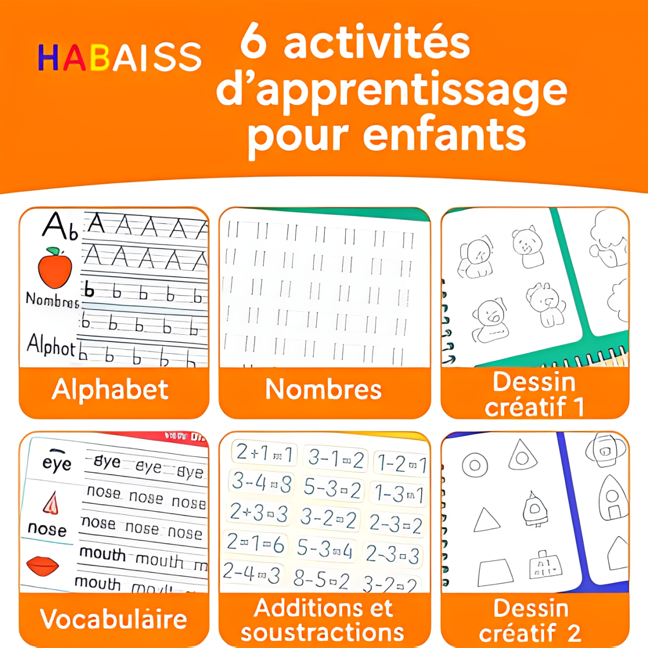 Cahier d'exercice Habaiss : Accélérez les jeunes esprits