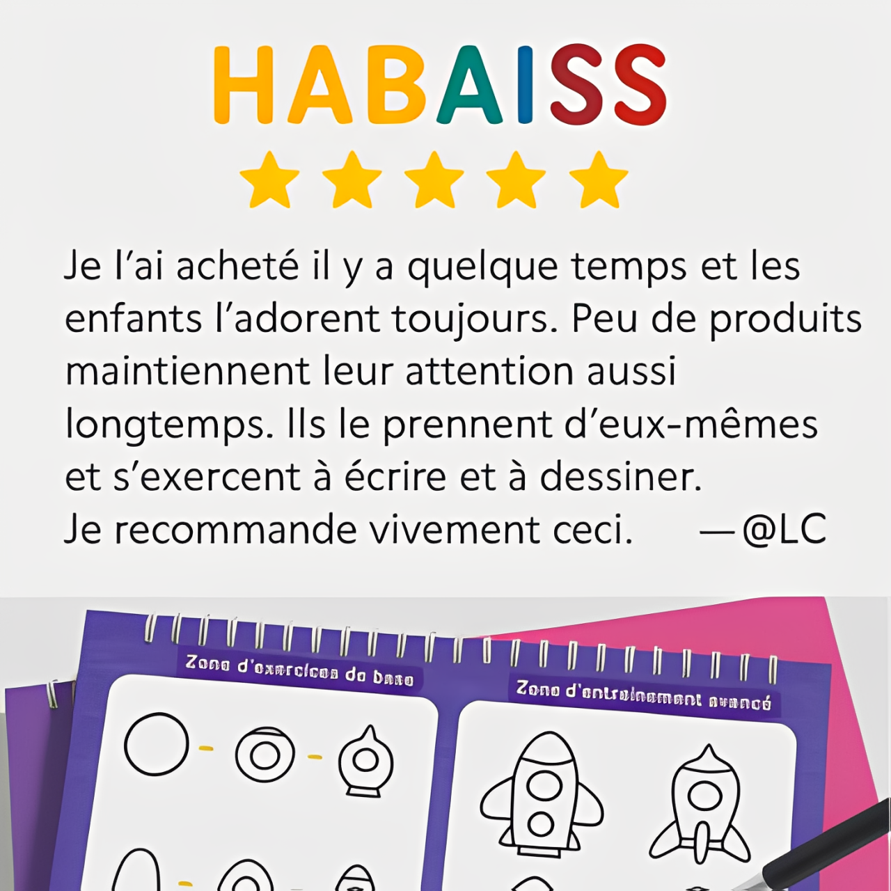 Cahier d'exercice Habaiss : Accélérez les jeunes esprits