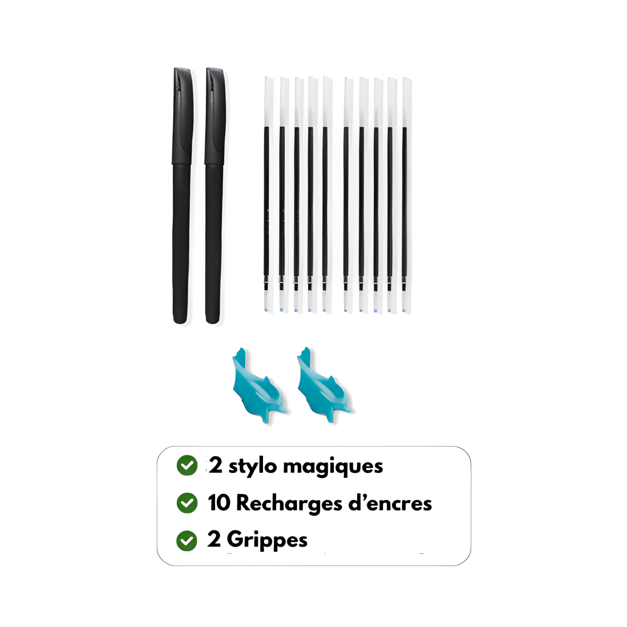 2 Stylos + 10 Encres magique - Habaiss